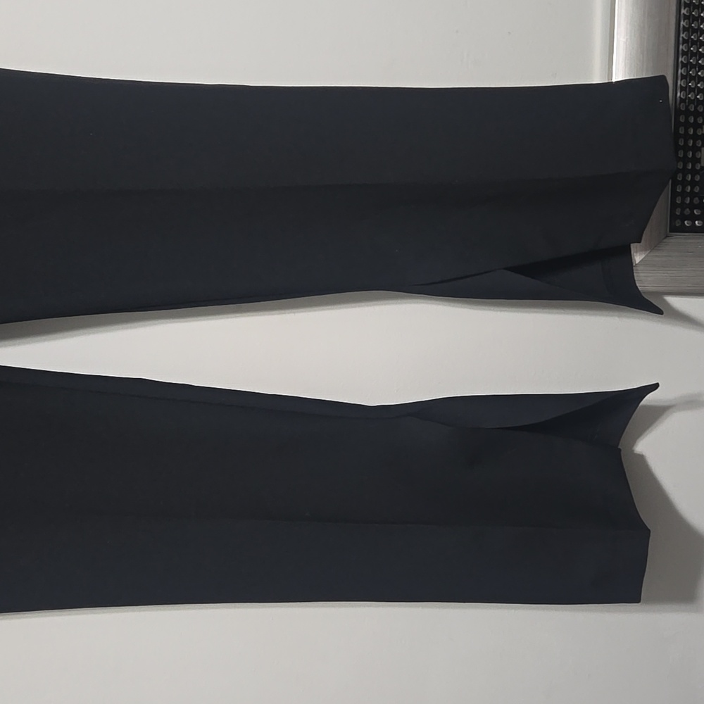 [NEW] Zara ZW Collection Minimalist Split Leg Black Pants Size M - Picture 4 of 14